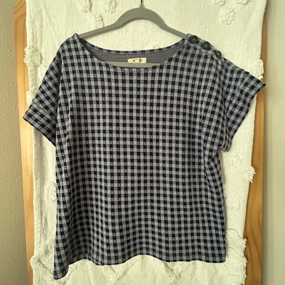 Madewell Gingham Boxy Shirt